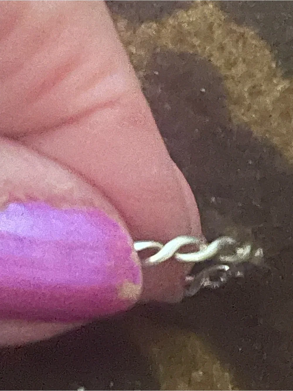 925 sterling silver Twisted ring sz 8.5-9